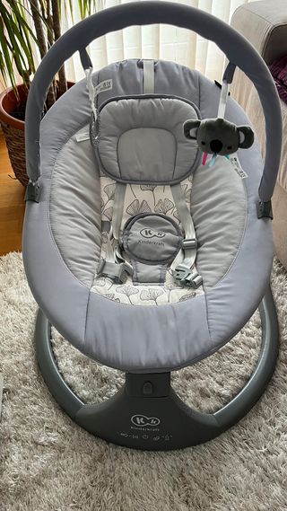 Hamaca KinderKraft gris con peluches