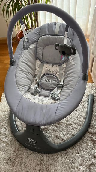 Hamaca KinderKraft gris con peluches