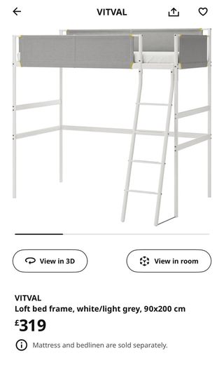 Cama alta Ikea Vitval