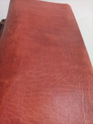 Maletín antiguo de piel