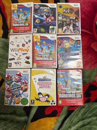 Lote 9 Juegos Nintendo Wii: Mario, Wario, Sing...