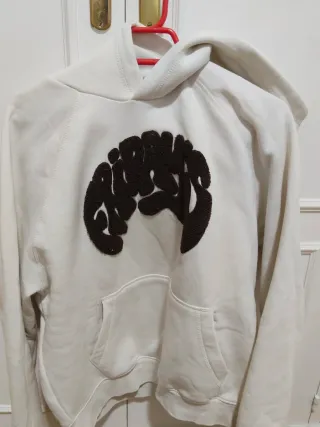 Sudadera Bershka Beige con Logo Marrón