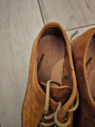 Zapatos de mujer con cordones naranja