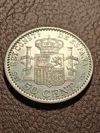 Moneda 50 céntimos 1904*0*4