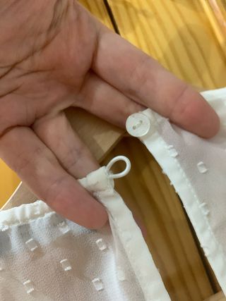 Camisa Bershka blanca volantes talla XS