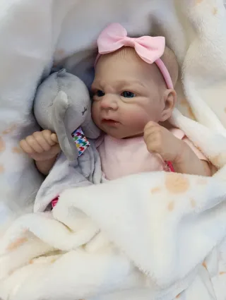 Muñeca Reborn Ojos Azules