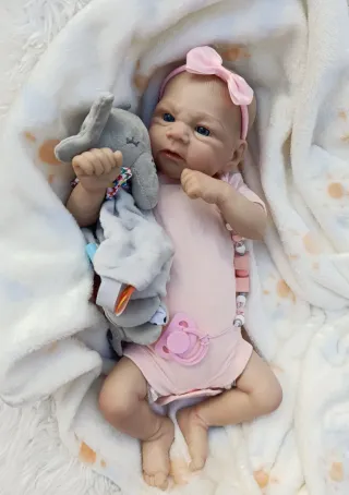 Muñeca Reborn Ojos Azules