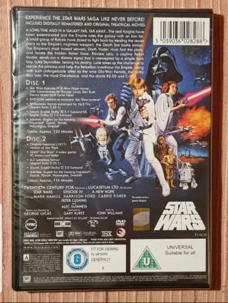 Caja Metálica Star Wars Trilogía Original DVD