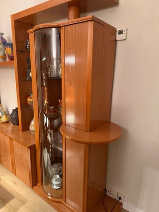 Mobile da pranzo in legno e vetro