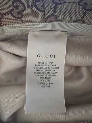 Sombrero lona GG Gucci Beige/Marrón