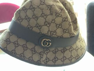 Sombrero lona GG Gucci Beige/Marrón