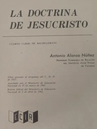 Libros 1960, libros de religión y dictados latin