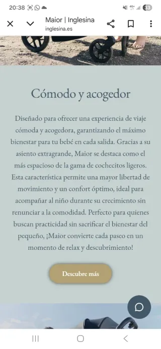 Silla de paseo Inglesina Maior -  Gris