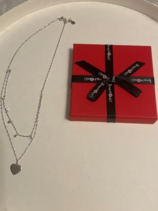 Cadena Plata 925ml con perlitas plateadas