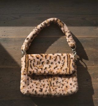 Bolso Topshop Y2K Leopardo Rosa Peludito