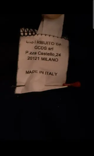 Pantaloni tuta GCDS neri banda verde xl unisex