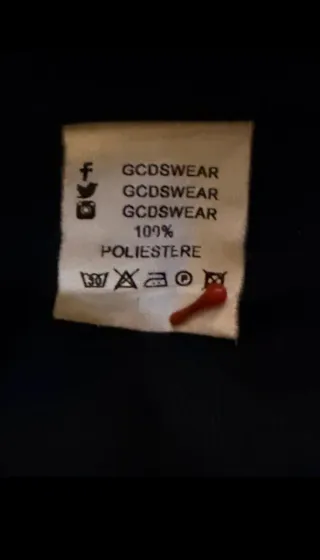 Pantaloni tuta GCDS neri banda verde xl unisex