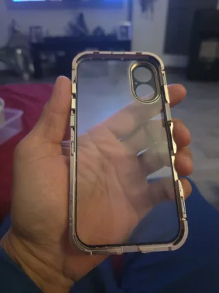 Funda iPhone Transparente Dorado