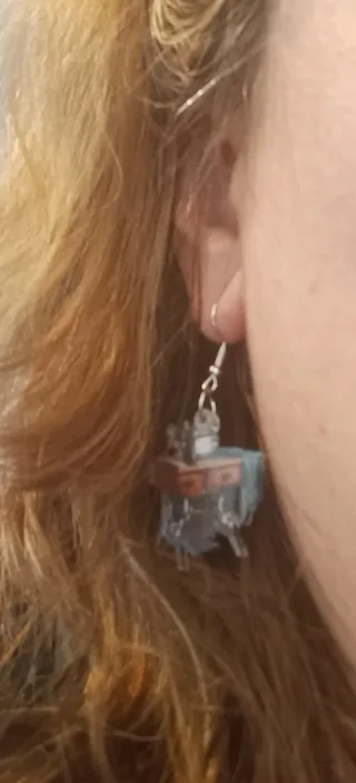 Pendientes Máquina de Coser Vintage