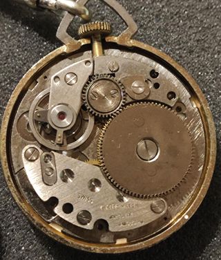 Orologio da tasca vintage Lucerne con catena