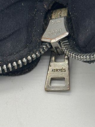 Portafoglio pieghevole Hermès Fourre Tout PM in tela nera