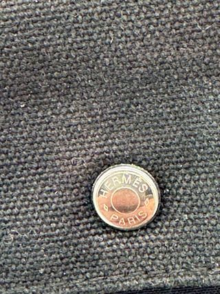 Portafoglio pieghevole Hermès Fourre Tout PM in tela nera