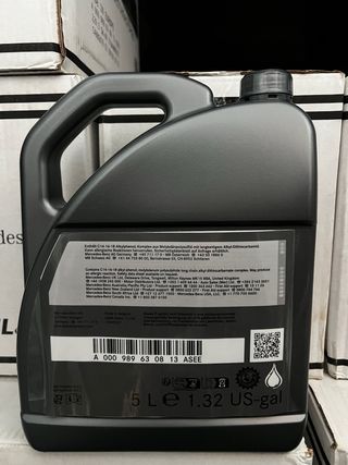 2 garrafas de Aceite Motor Mercedes-Benz 5W-40