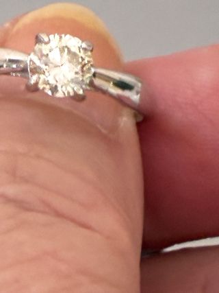 Anillo Oro 18k Diamante Natural 0.70 Ct VS2