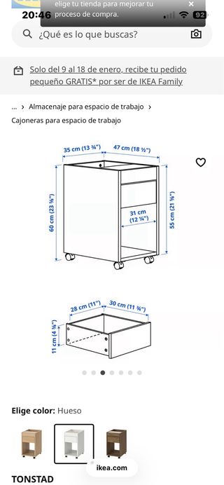 Cajoneras Tonstad Ikea Beige