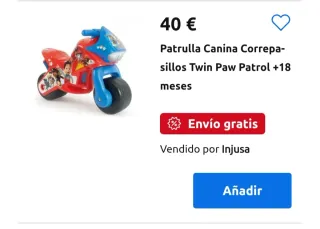 Moto Patrulla Canina Roja