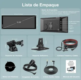 Carpuride W125P Pantalla Apple CarPlay Android