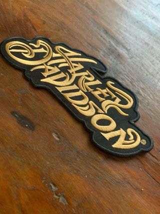 Toppa Patch Harley Davidson Nero Oro
