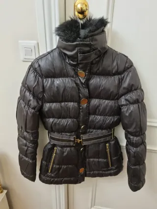 Anorak plumífero marrón mujer Talla S