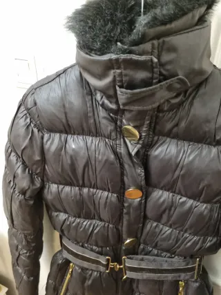 Anorak plumífero marrón mujer Talla S