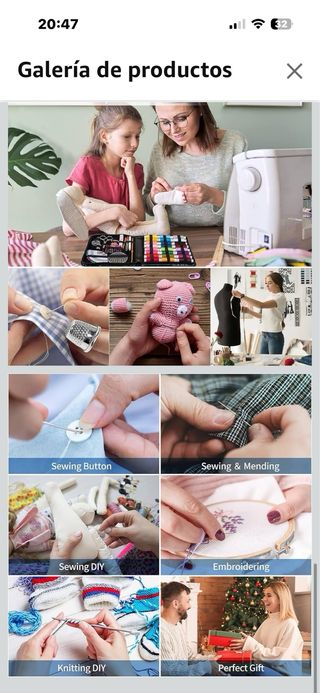 Kit de Costura Completo con Hilos y Accesorios