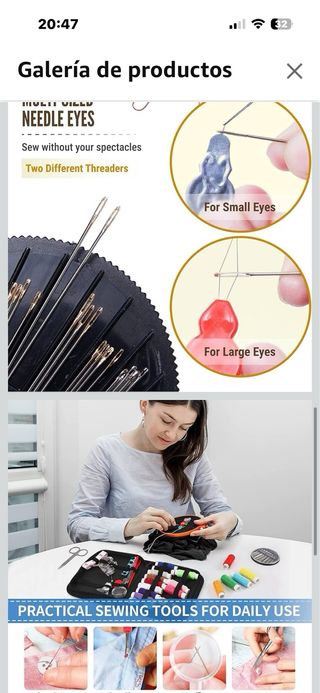 Kit de Costura Completo con Hilos y Accesorios