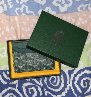 Portacarte Goyard Verde Multicolor