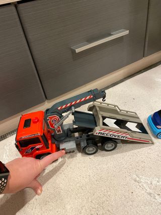 Camión grúa hidraulica de juguete