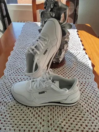 Zapatillas Puma Hombre Talla 40.5 Blancas