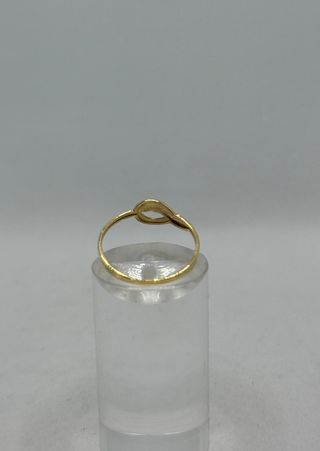 Anillo de oro combinado de 18k, 0.84 g, T-11.