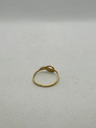 Anillo de oro combinado de 18k, 0.84 g, T-11.