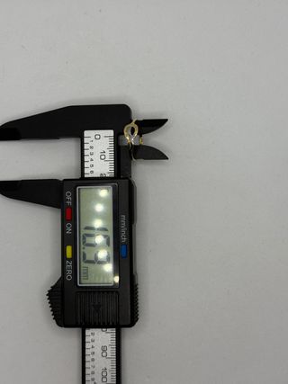 Anillo de oro combinado de 18k, 0.84 g, T-11.