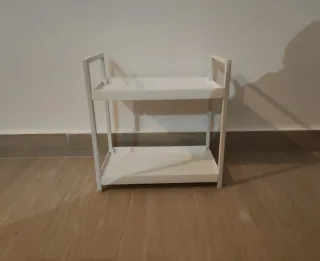 Estante 2 baldas blanco