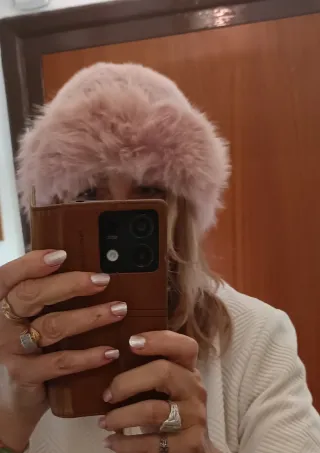 Gorro Ruso Rosa Peludo
