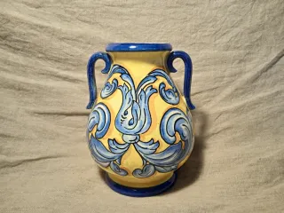 JARRÓN ÁNFORA ANTIGUO CON ASAS