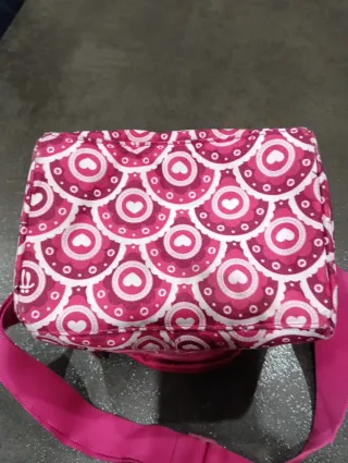 Neceser escolar con corazones