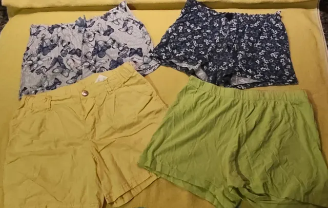 Lote 4 Pantalones Cortos Verano Talla 8-12