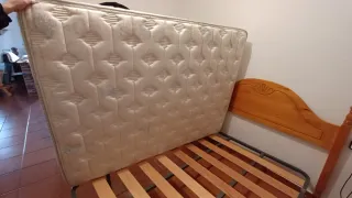 Cama Matrimonio con Mesitas y espejo