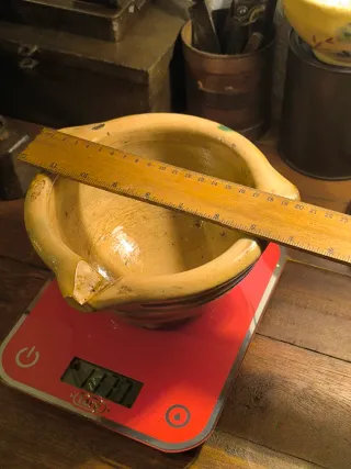 Mortero Cerámica Popular Catalana S.XIX