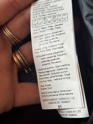 Giubbotto piumino Marina Rinaldi Sport Tg. 46